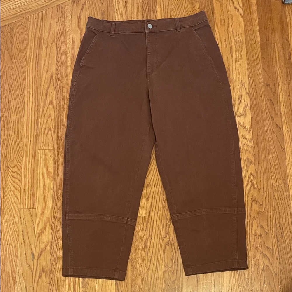Everlane Women's Brown Utility Barrel Pant